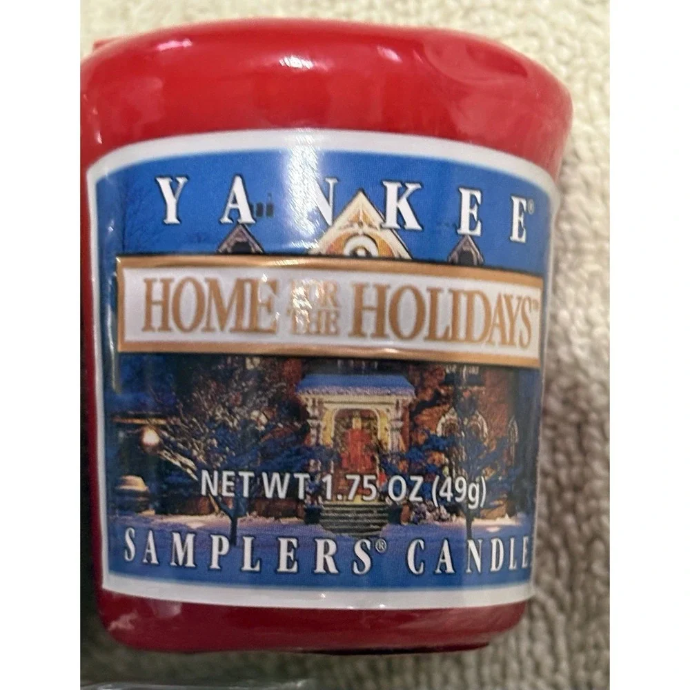 3 Vintage Yankee Candle Votive 1.75 oz, Home For Holiday, Bayberry, Ocean Water
